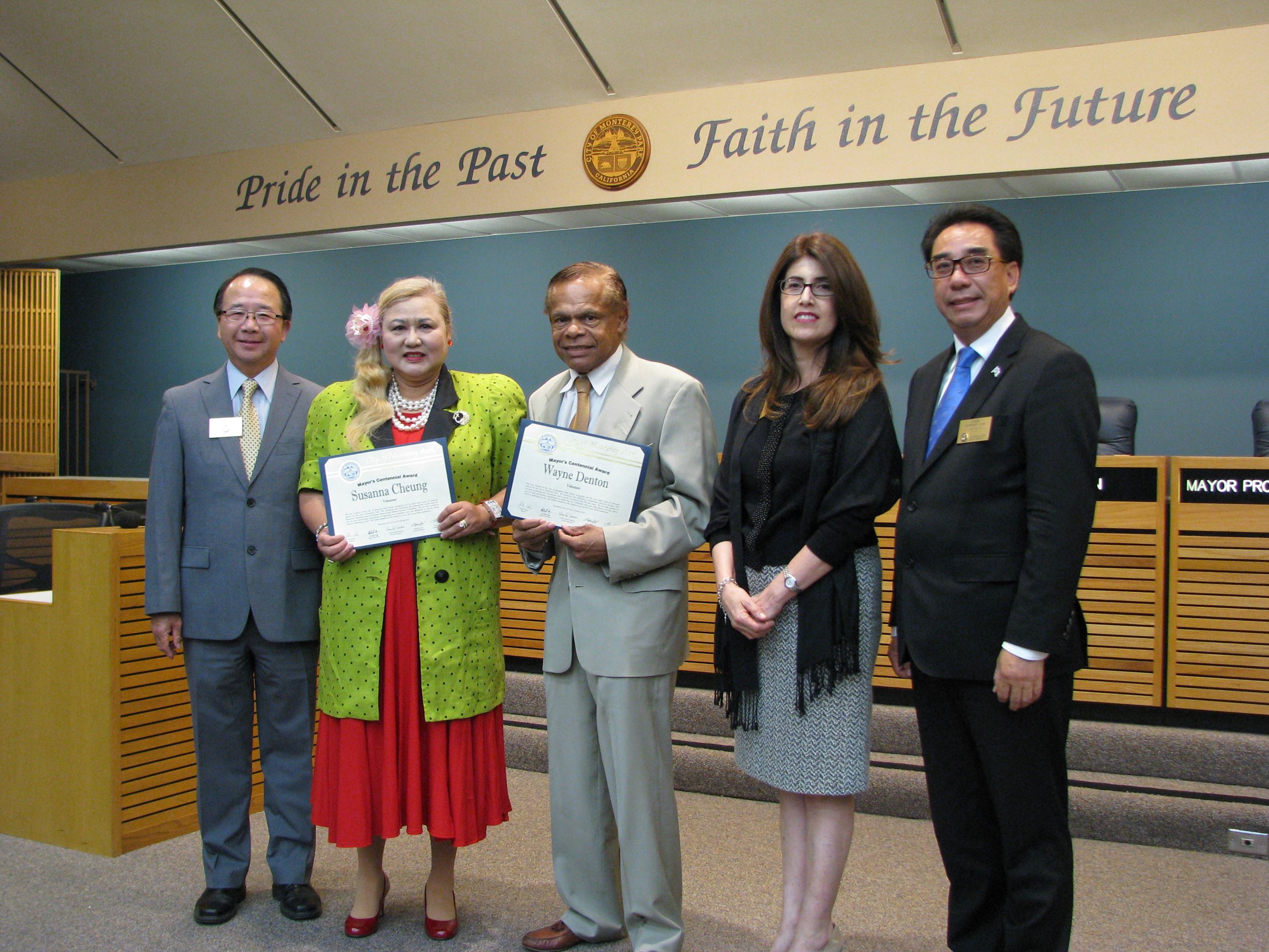 02162016 - Mayors Award - Susana Cheung